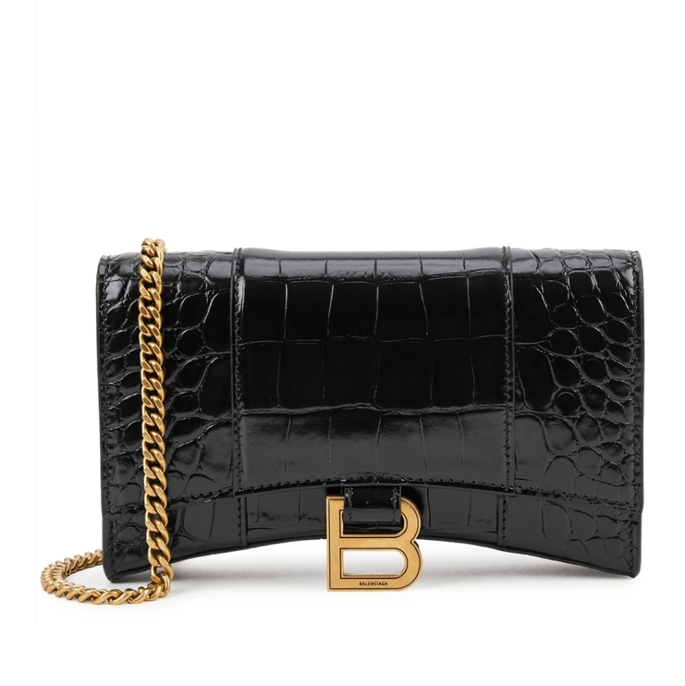 Balenciaga Croc Embossed Wallet-on-Chain